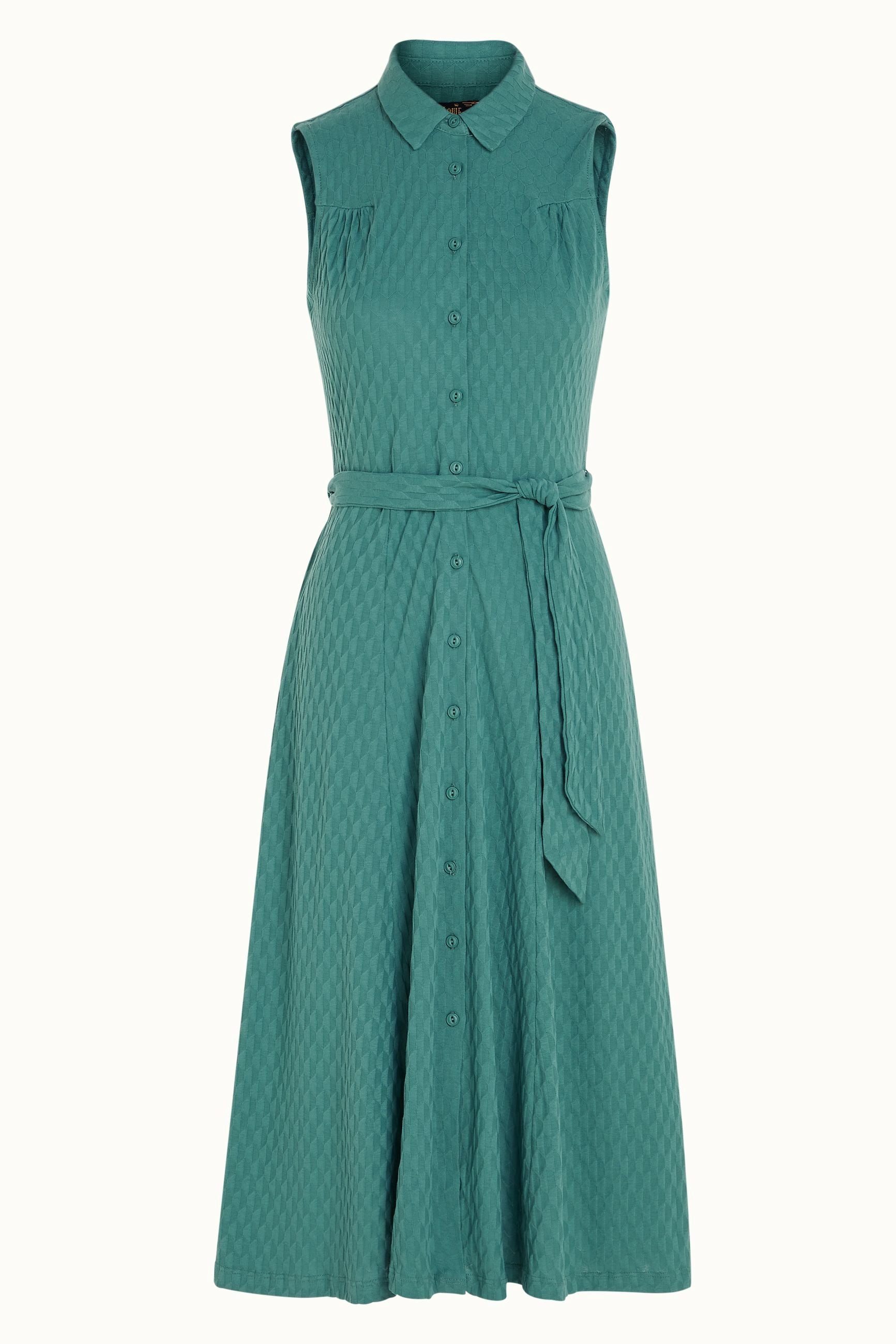 Nova Dress Manelli Jacquard - Smoke Green