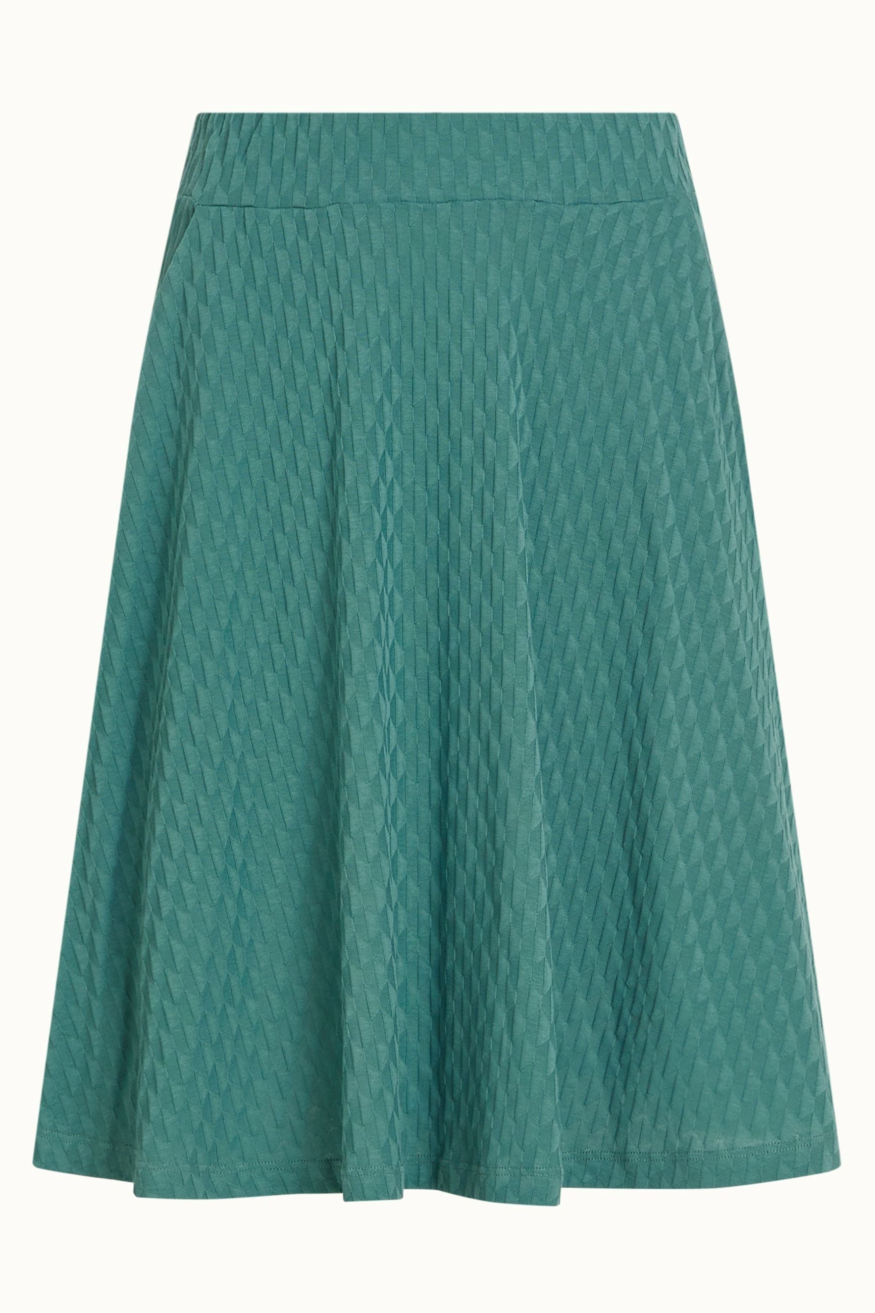 Serena Skirt Manelli Jacquard - Smoke Green