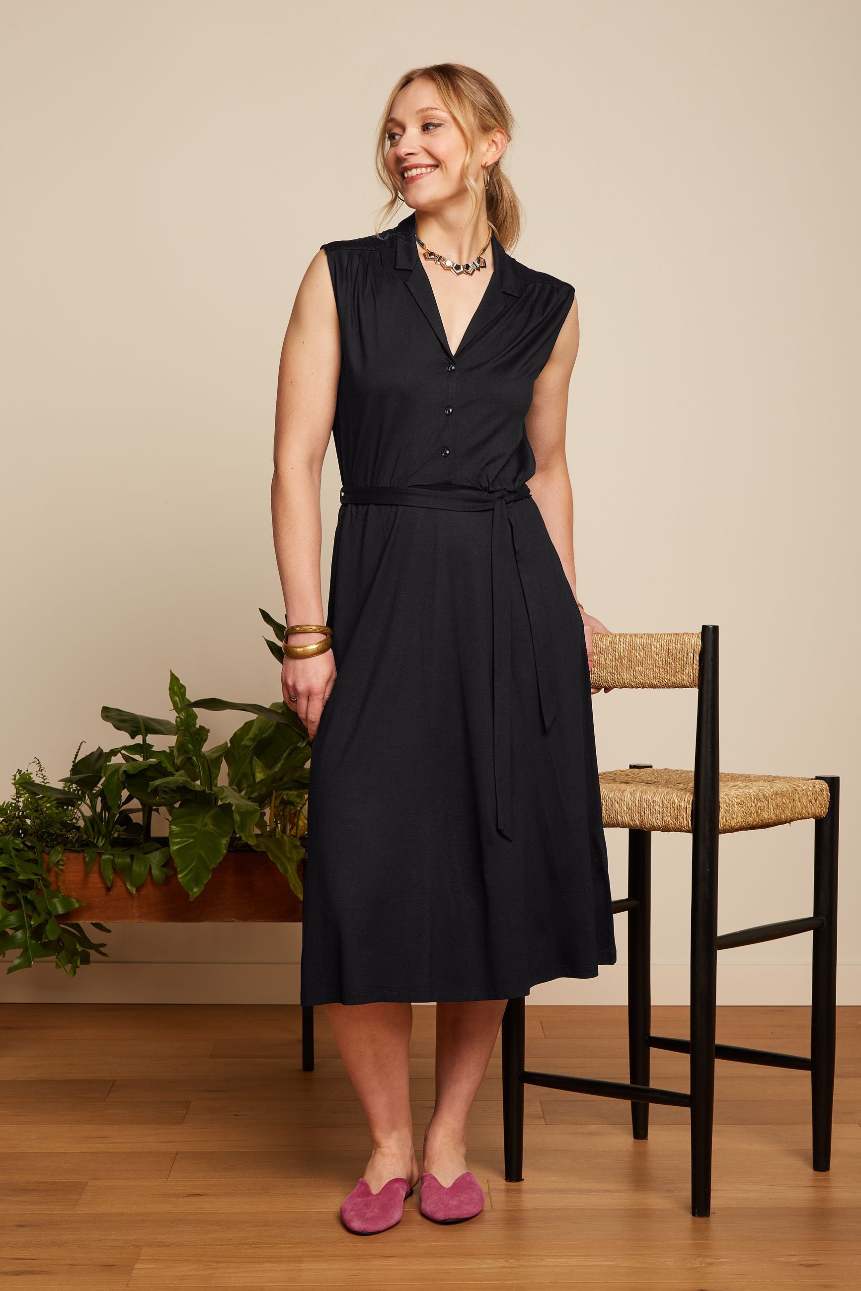 Marianne Dress Ecovero Classic - Black