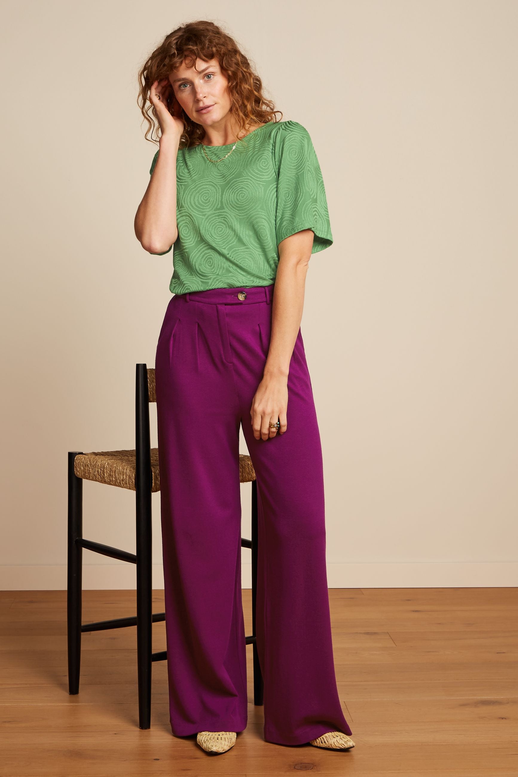 Lizzy Top Pop-Up - Mineral Green