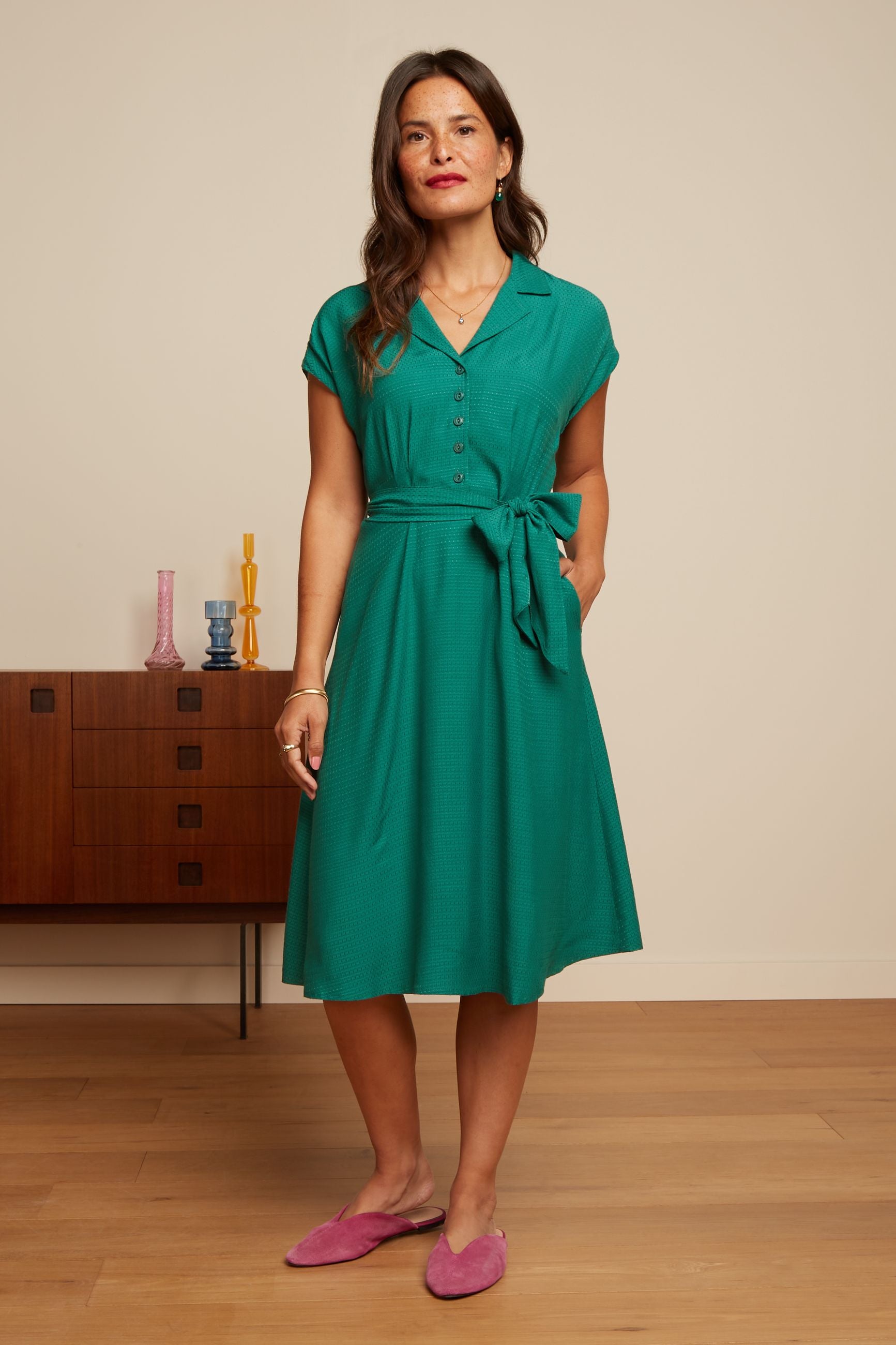 Darcy Dress Zenni - Eden Green