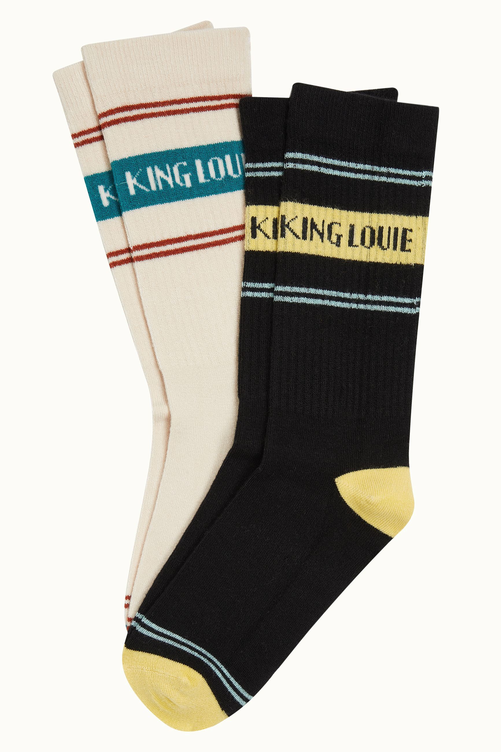 Socks 2-Pack Logo - Cream