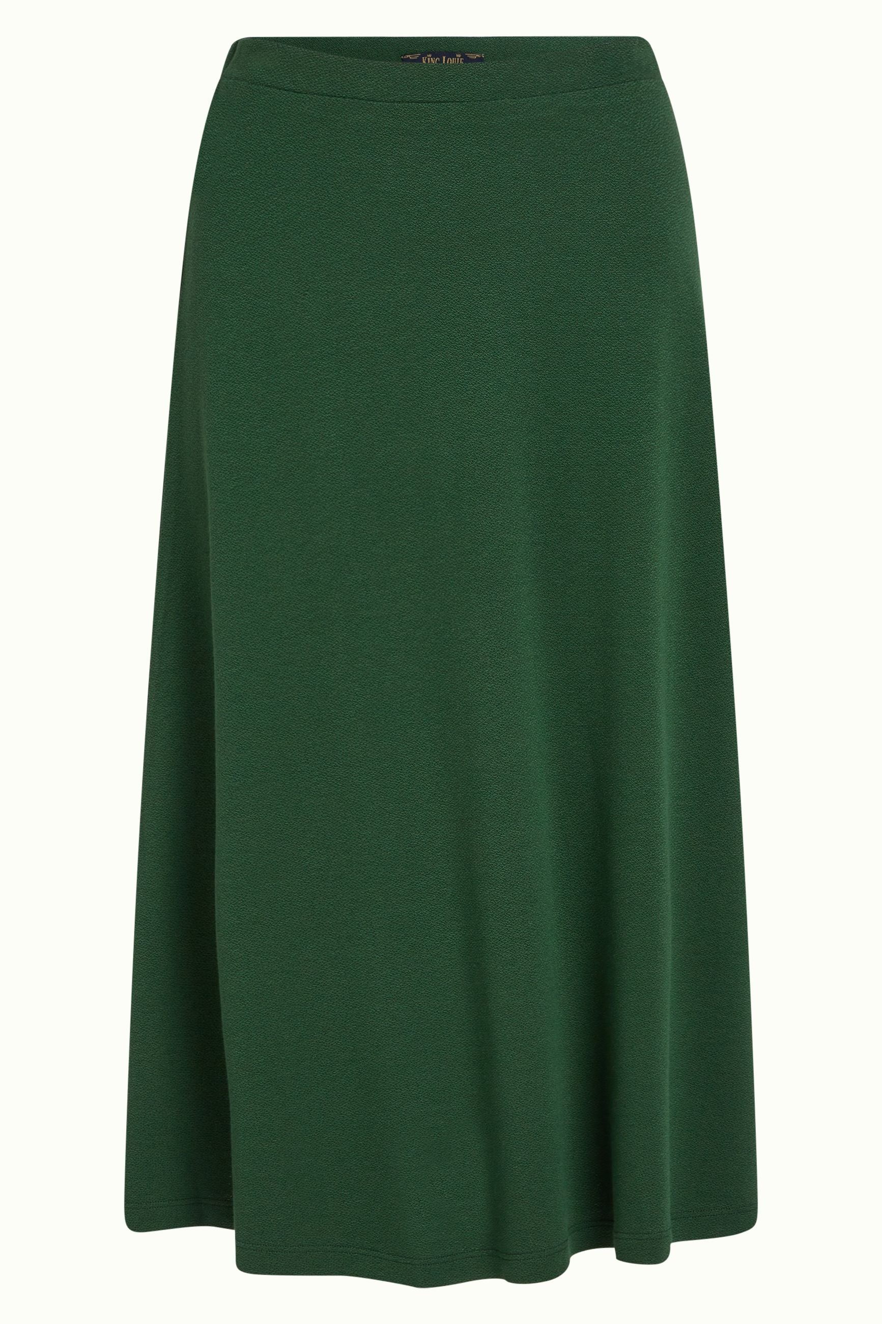 Juno Midi Skirt Milano Crepe - Forest Green