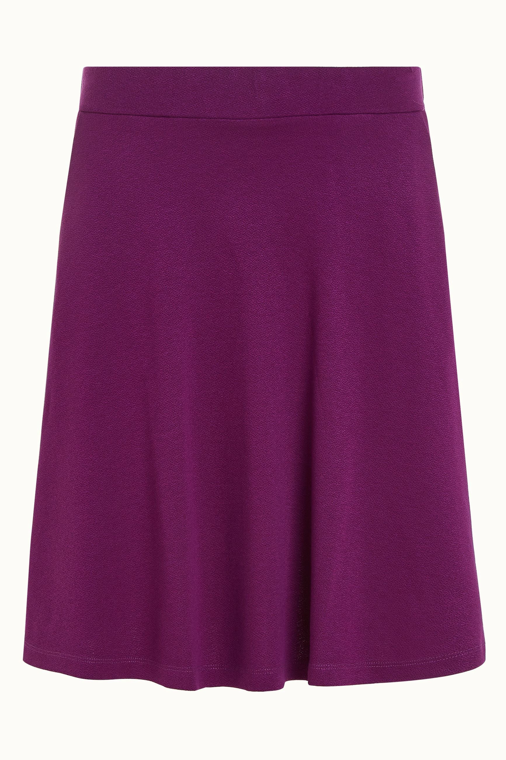 Serena Skirt Milano Crepe - Caspia Purple