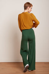 Fintan Pants Milano Crepe - Forest Green