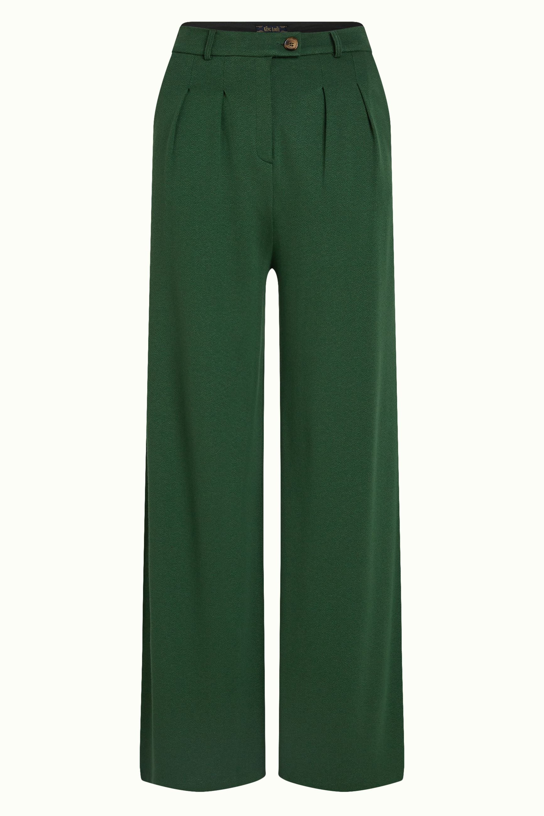 Fintan Pants Milano Crepe - Forest Green