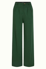 Fintan Pants Milano Crepe - Forest Green