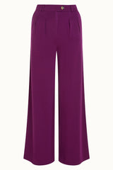 Fintan Pants Milano Crepe - Caspia Purple