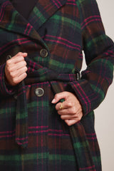 Maura Coat Brit Check - Estate Blue