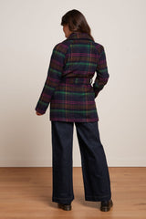 Maura Coat Brit Check - Estate Blue