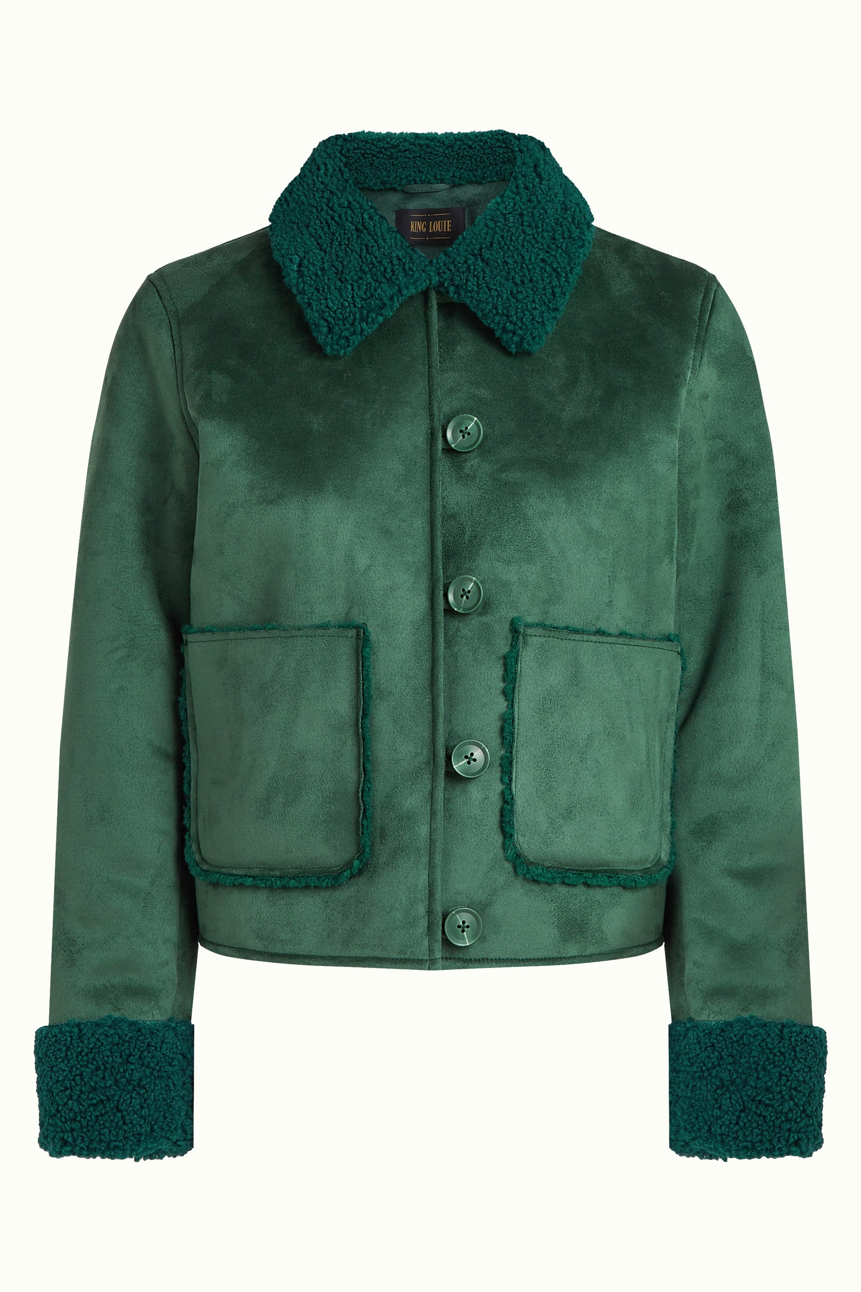 Dina Jacket Lammy - Pine Green