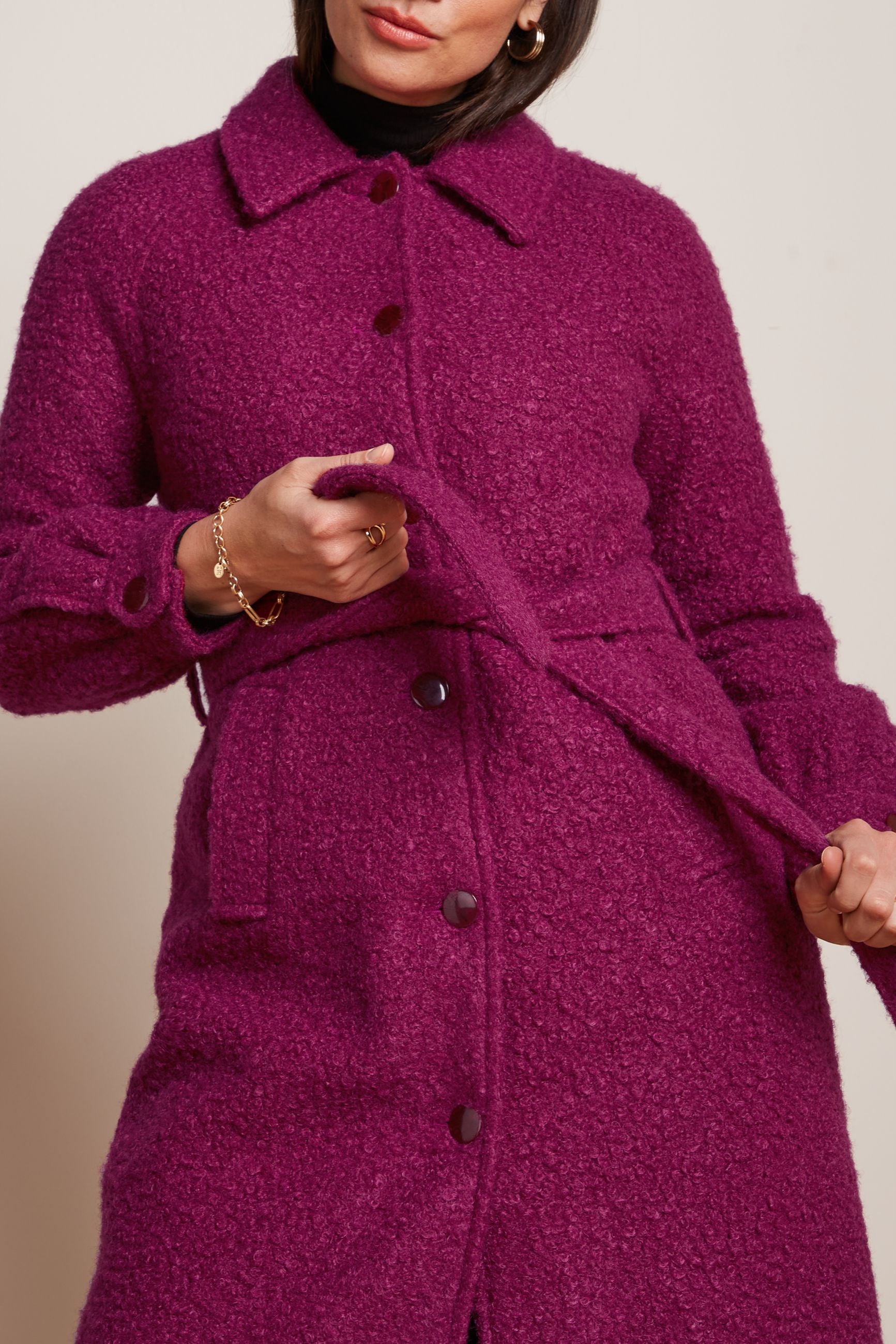 Rachel Puff Coat Memphis - Wild Fuchsia