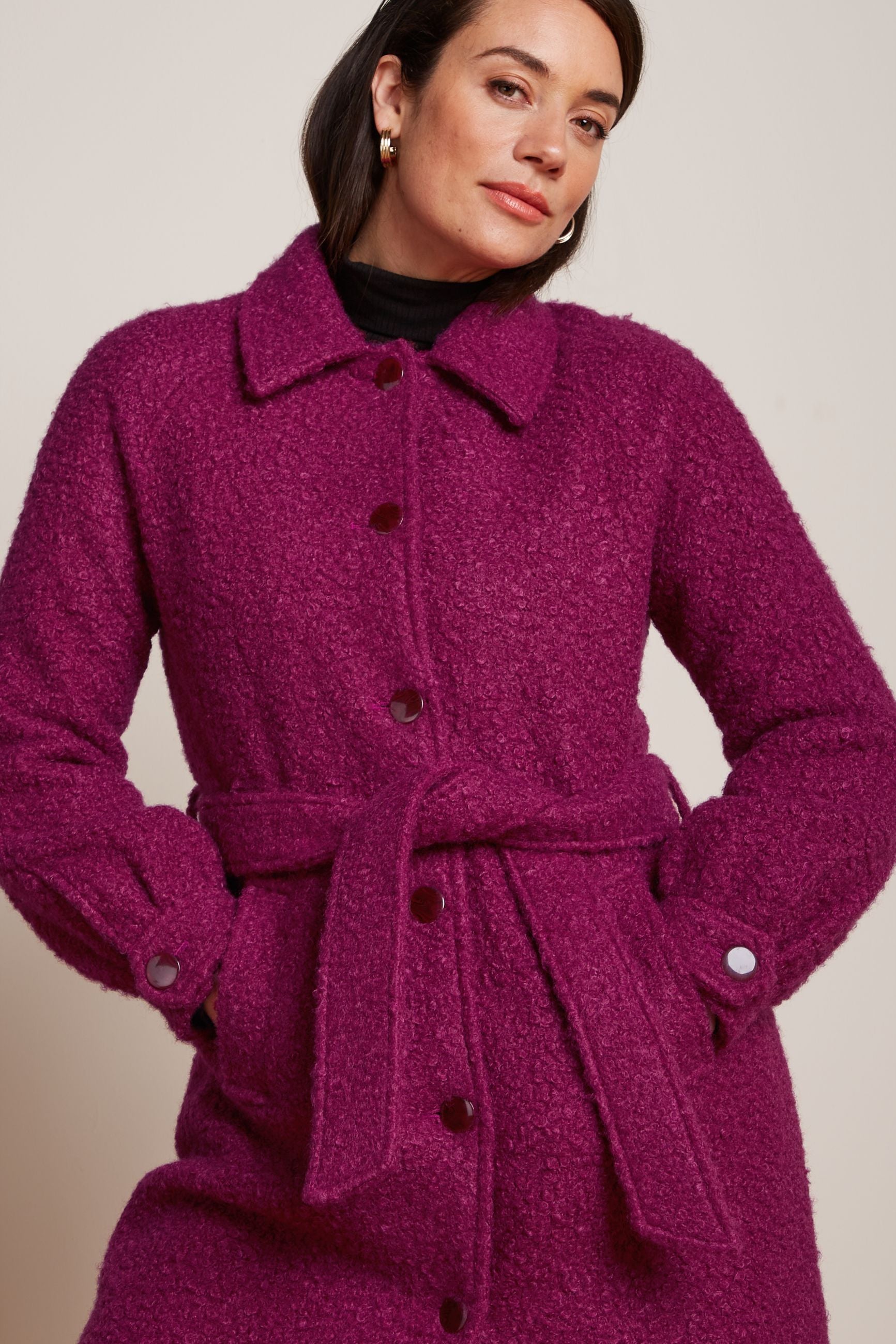 Rachel Puff Coat Memphis - Wild Fuchsia