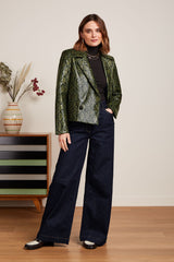 Patti Coat Viper - Olive Green