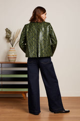 Patti Coat Viper - Olive Green