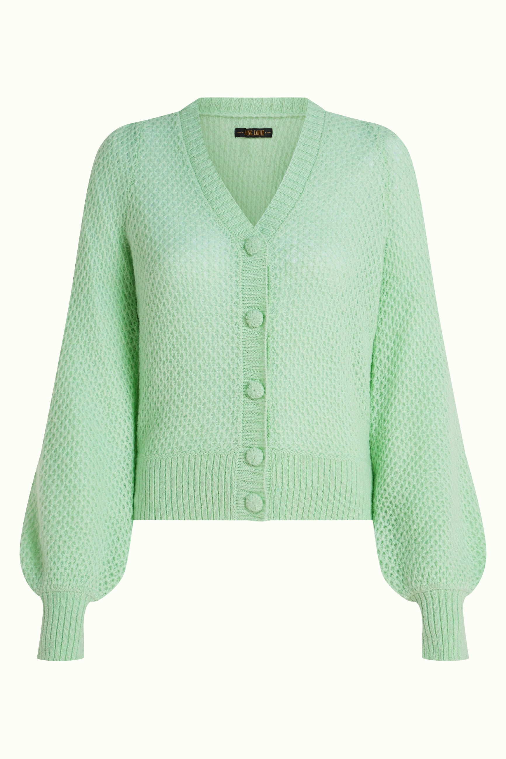 Cardi V Farfalle - Cameo Green