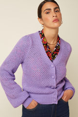 Cardi V Farfalle - Sheer Lilac