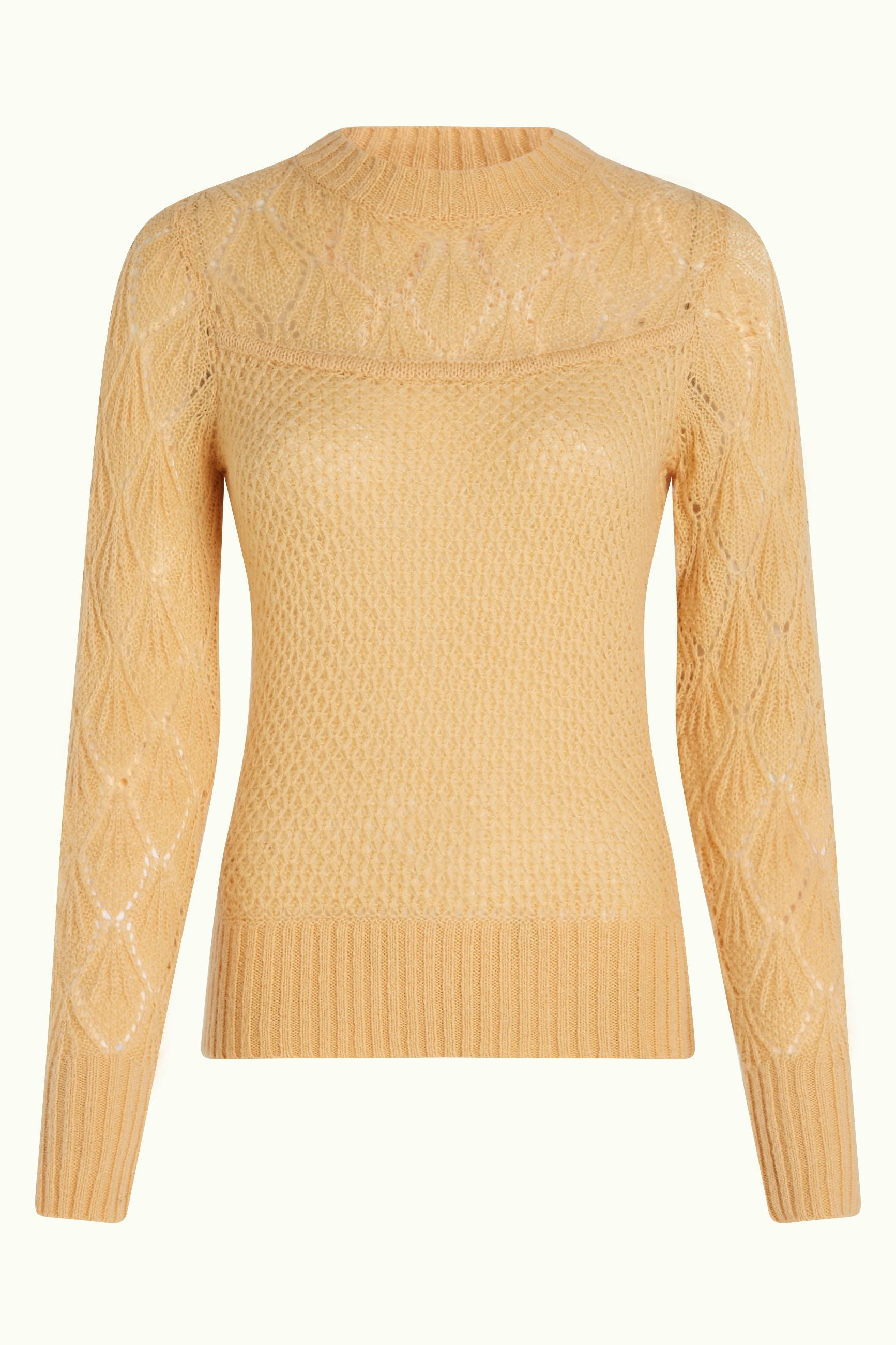 Jeannie Yoke Sweater Farfalle - Pebble