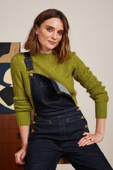 Jeannie Yoke Sweater Farfalle - Guacemole