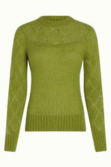 Jeannie Yoke Sweater Farfalle - Guacemole