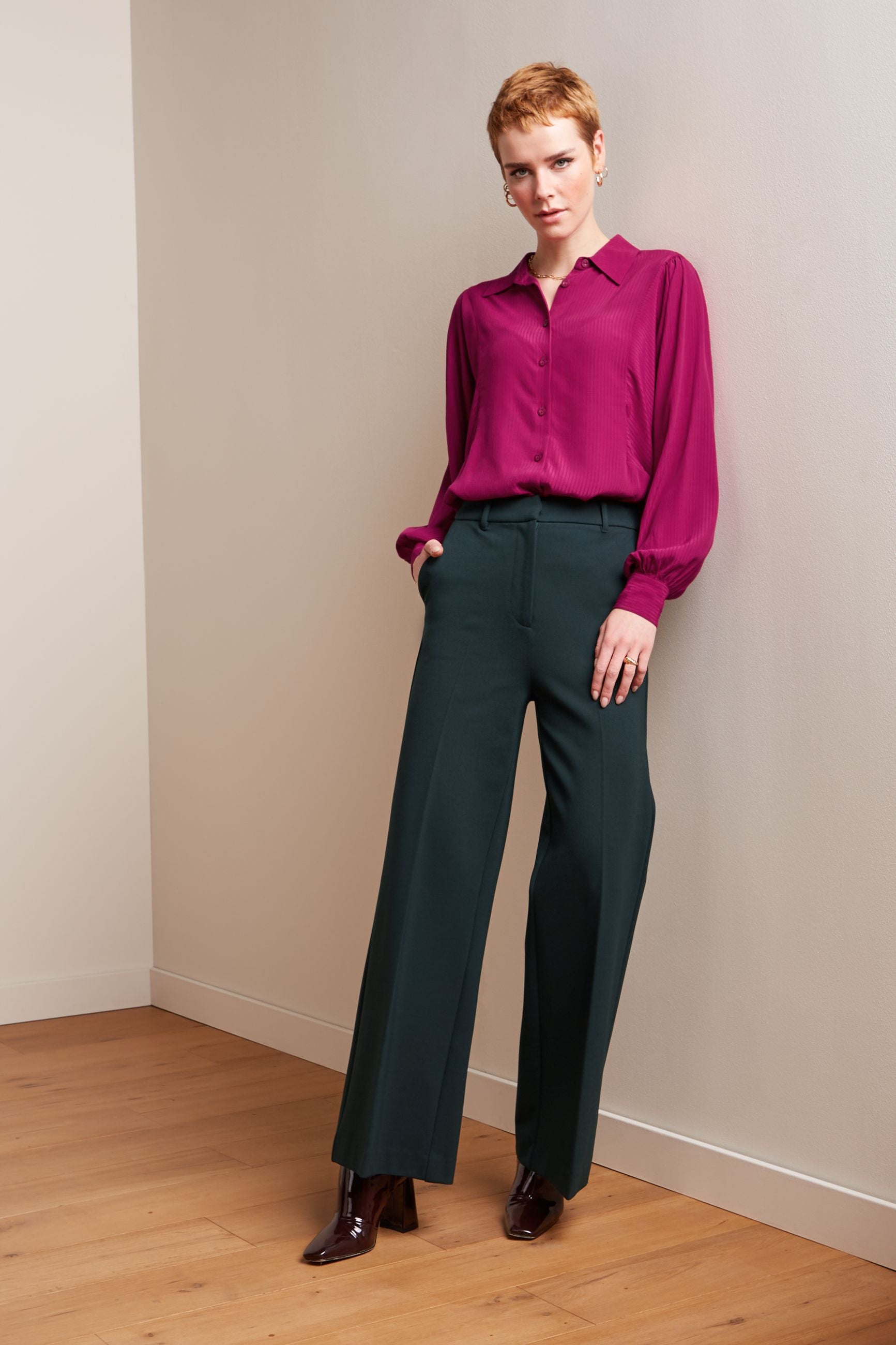 Verna Pants Uni Rodeo - Sycamore Green