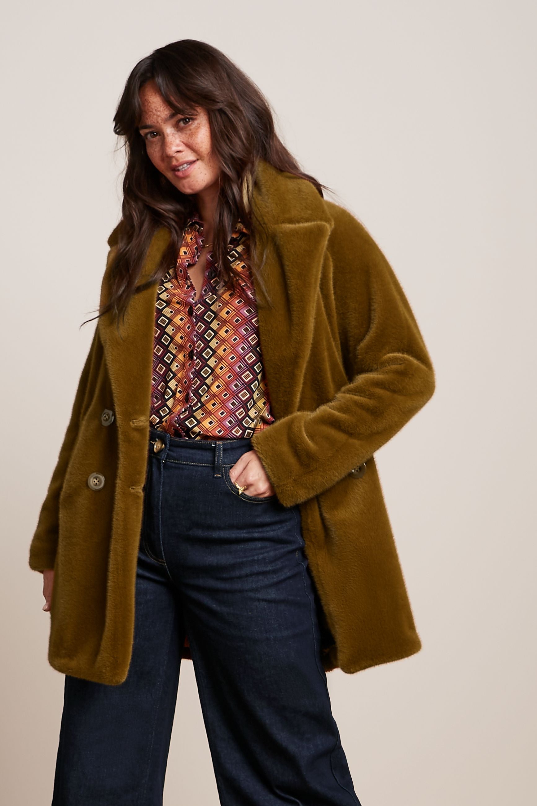 Amelie Coat Phoenix - Golden Brown