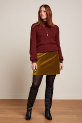 Olivia Skirt Uni Fargo - Golden Brown