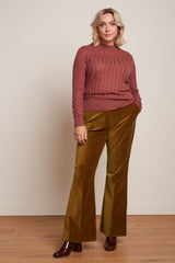 Marcie Flared Pants Uni Fargo - Golden Brown