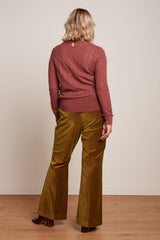 Marcie Flared Pants Uni Fargo - Golden Brown