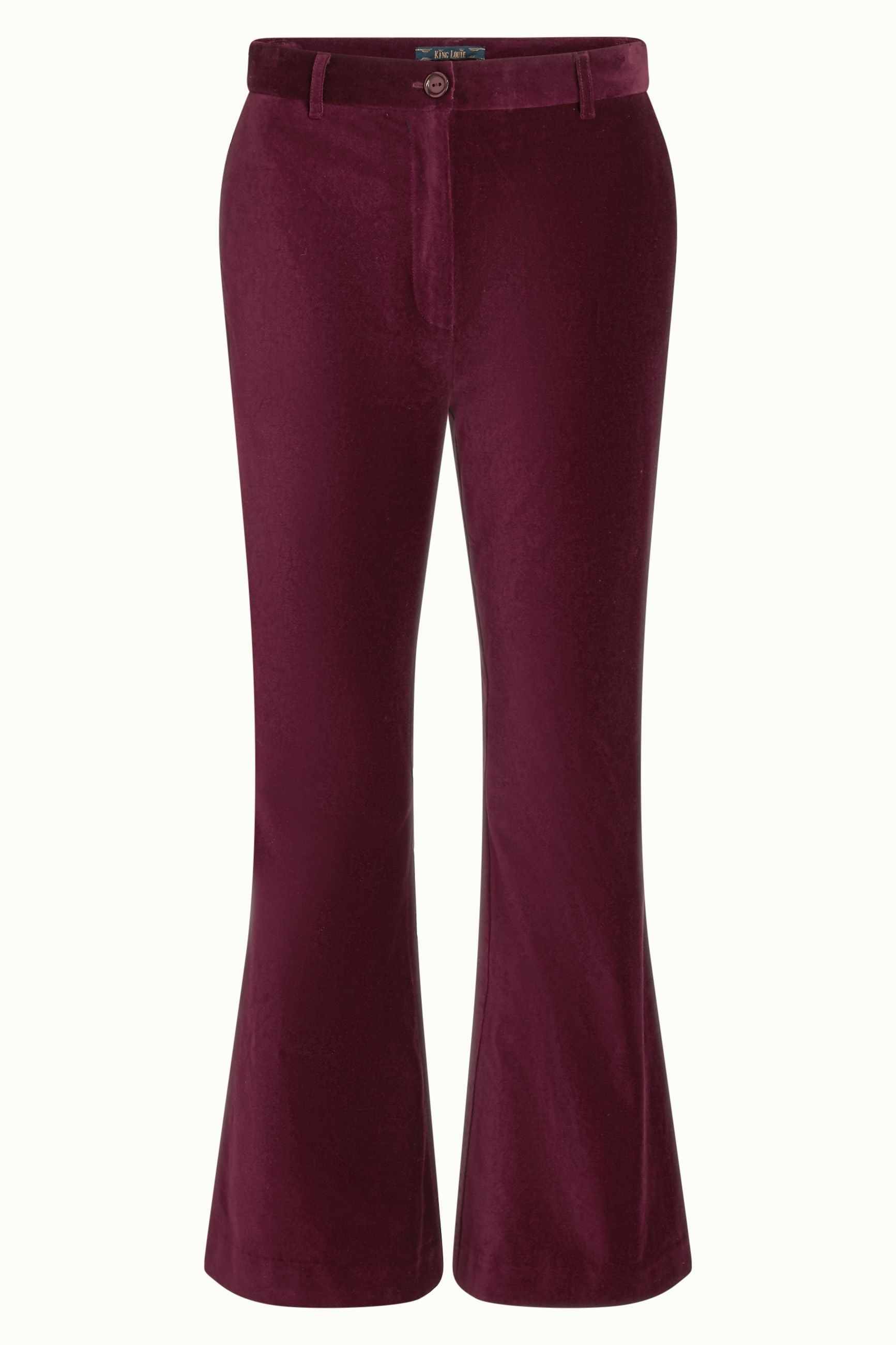 Marcie Flared Pants Uni Fargo - Cabernet Red