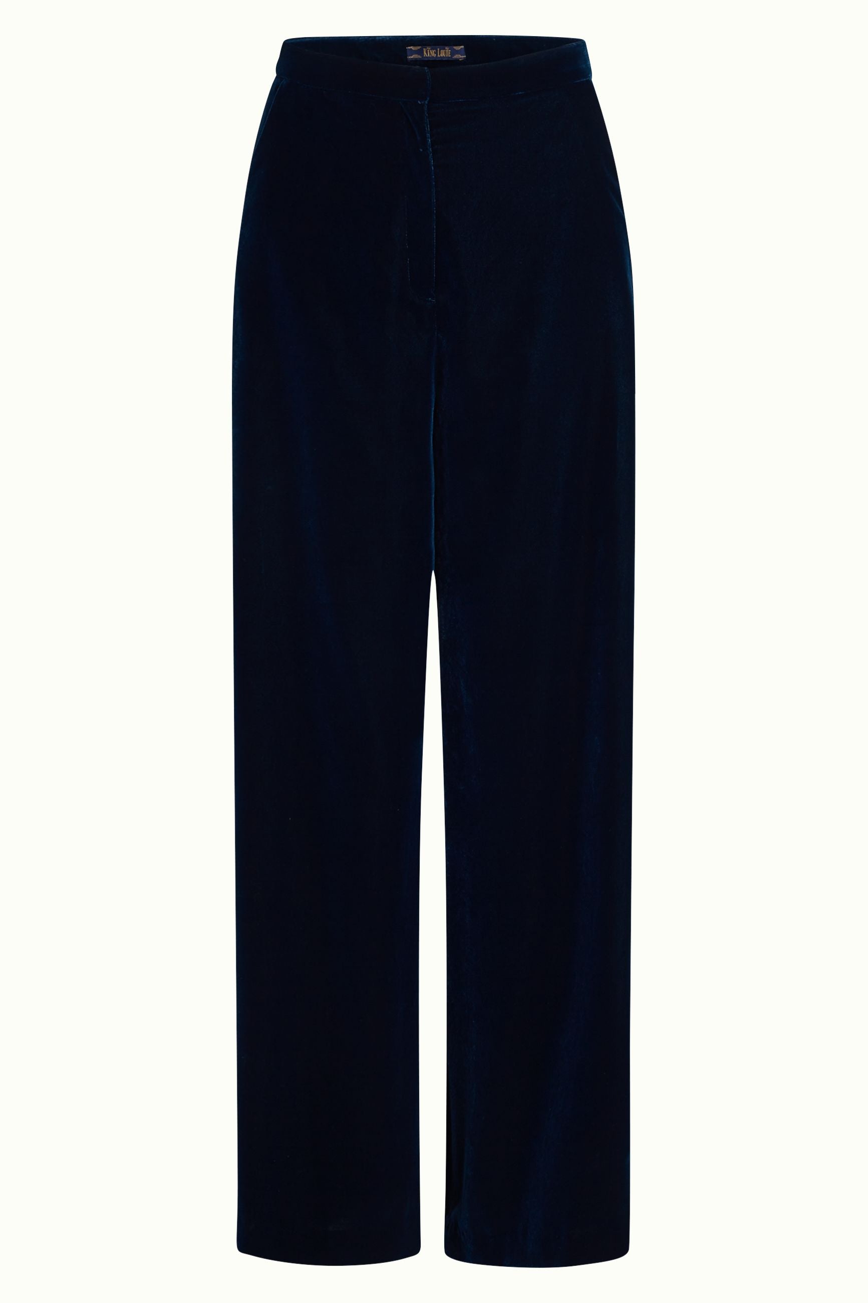 Peppa Pants Gamine Velvet - Pond Blue