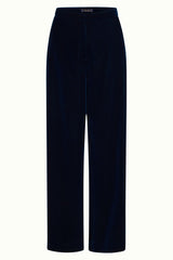 Peppa Pants Gamine Velvet - Pond Blue