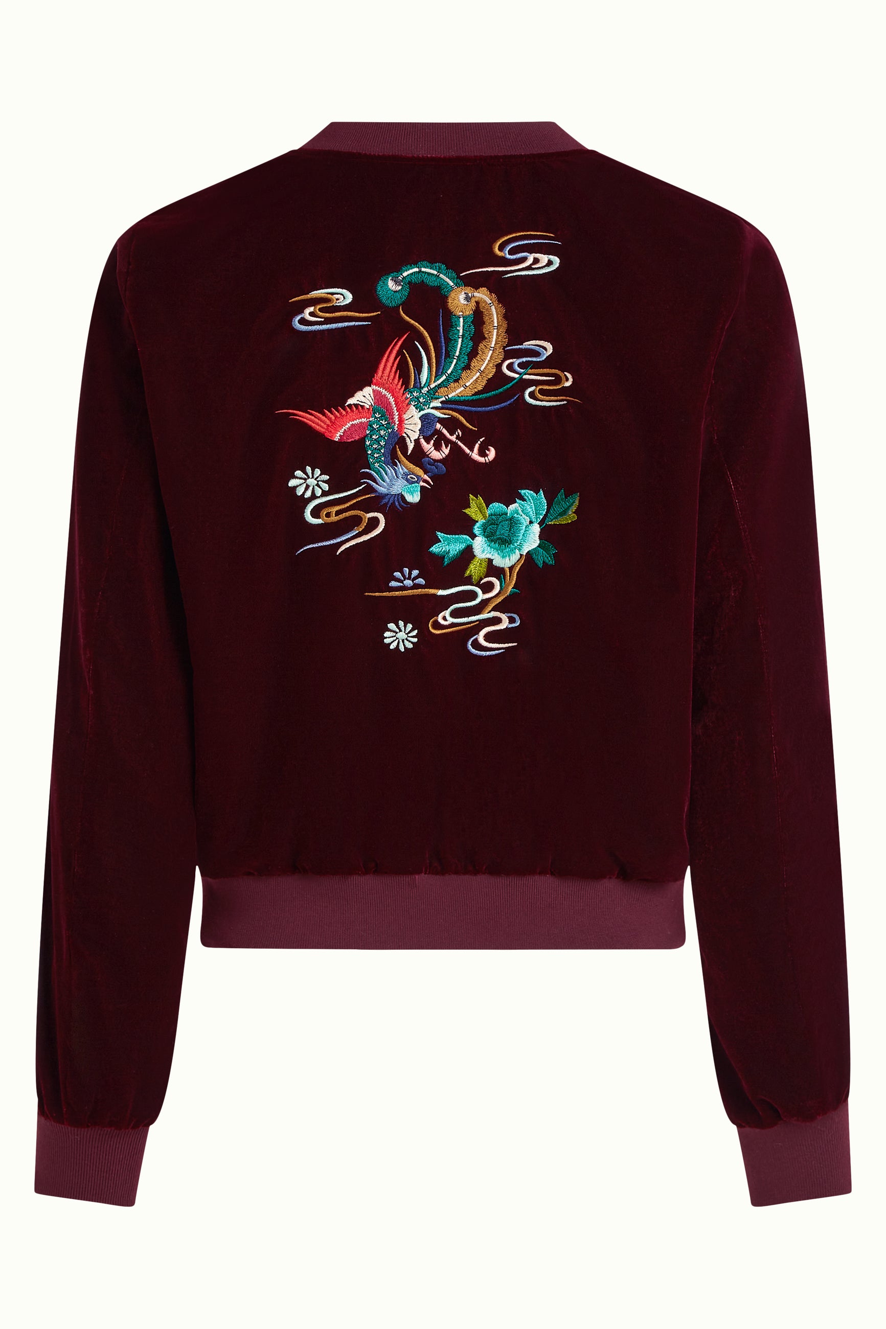 Bessie Jacket Gamine Velvet - Bordeaux Red