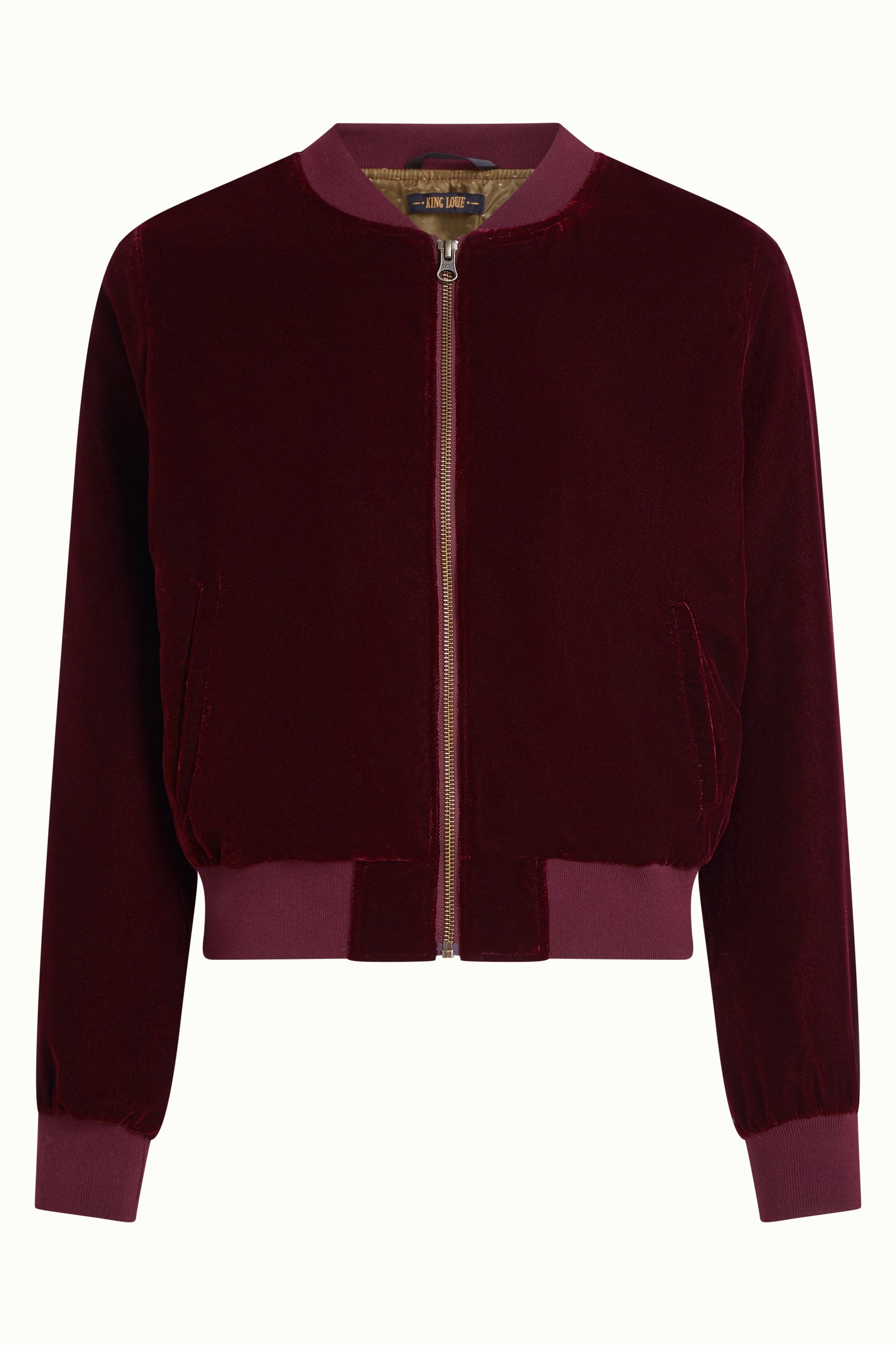Bessie Jacket Gamine Velvet - Bordeaux Red