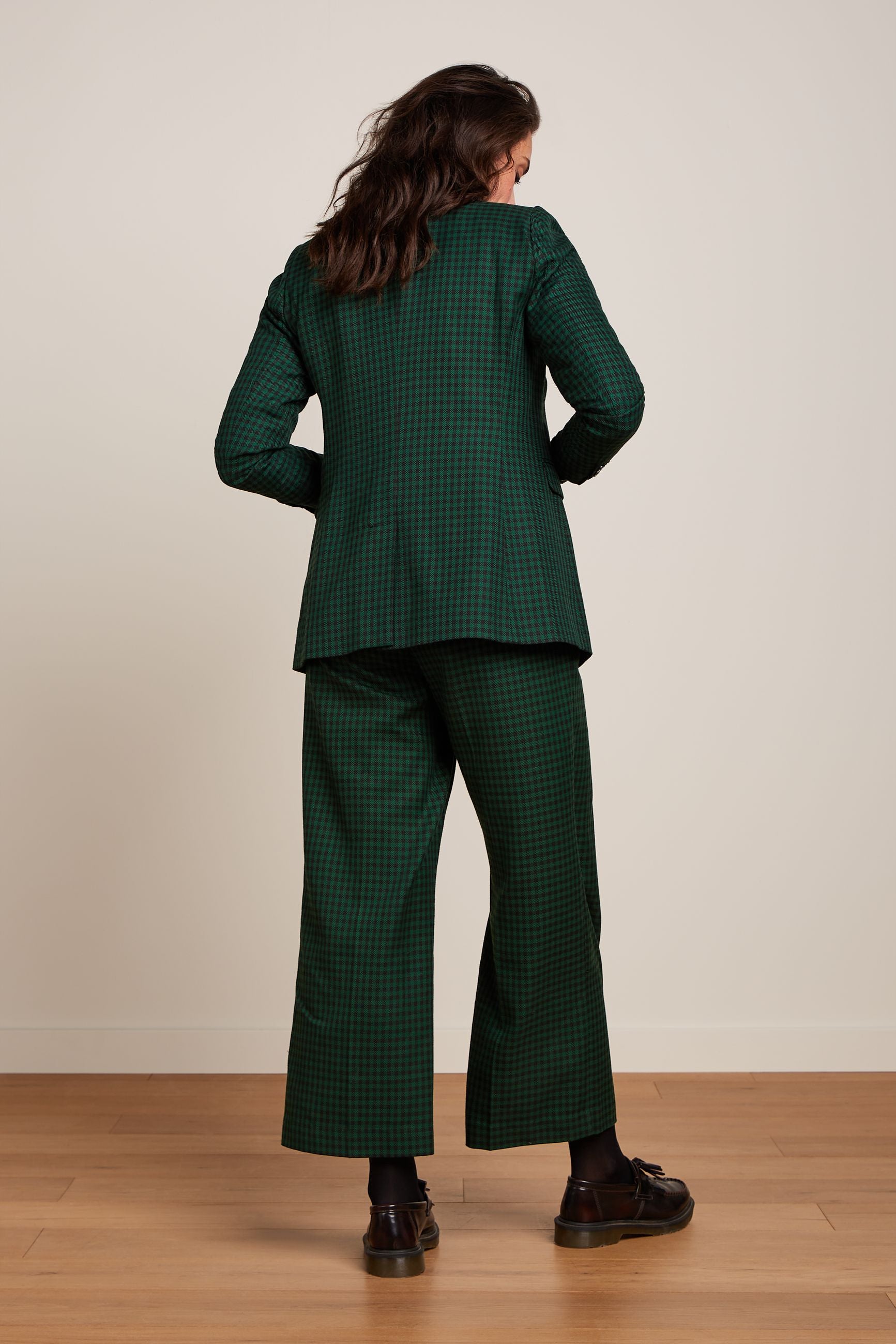 Federica Pants Norman Check - Avar Green