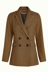 Tina Blazer Norman Check - Biscotti