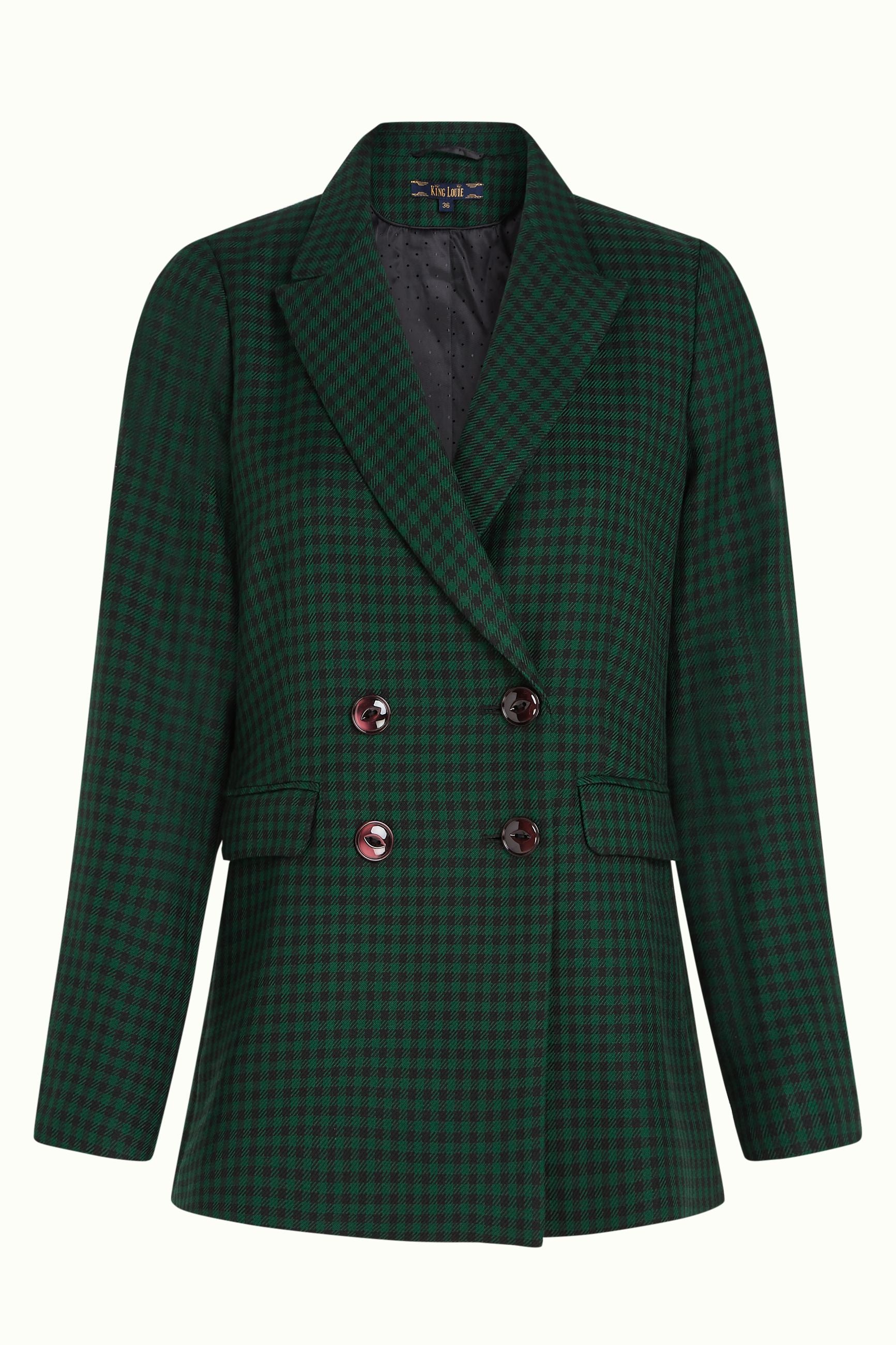 Tina Blazer Norman Check - Avar Green