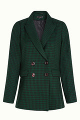 Tina Blazer Norman Check - Avar Green