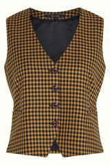 Gilet Norman Check - Biscotti