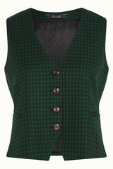 Gilet Norman Check - Avar Green