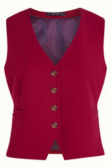 Bianca Gilet Marple - Rumba Red