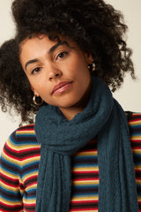 Scarf Ajour Carre - Pine Green