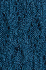 Scarf Ajour Carre - Storm Blue