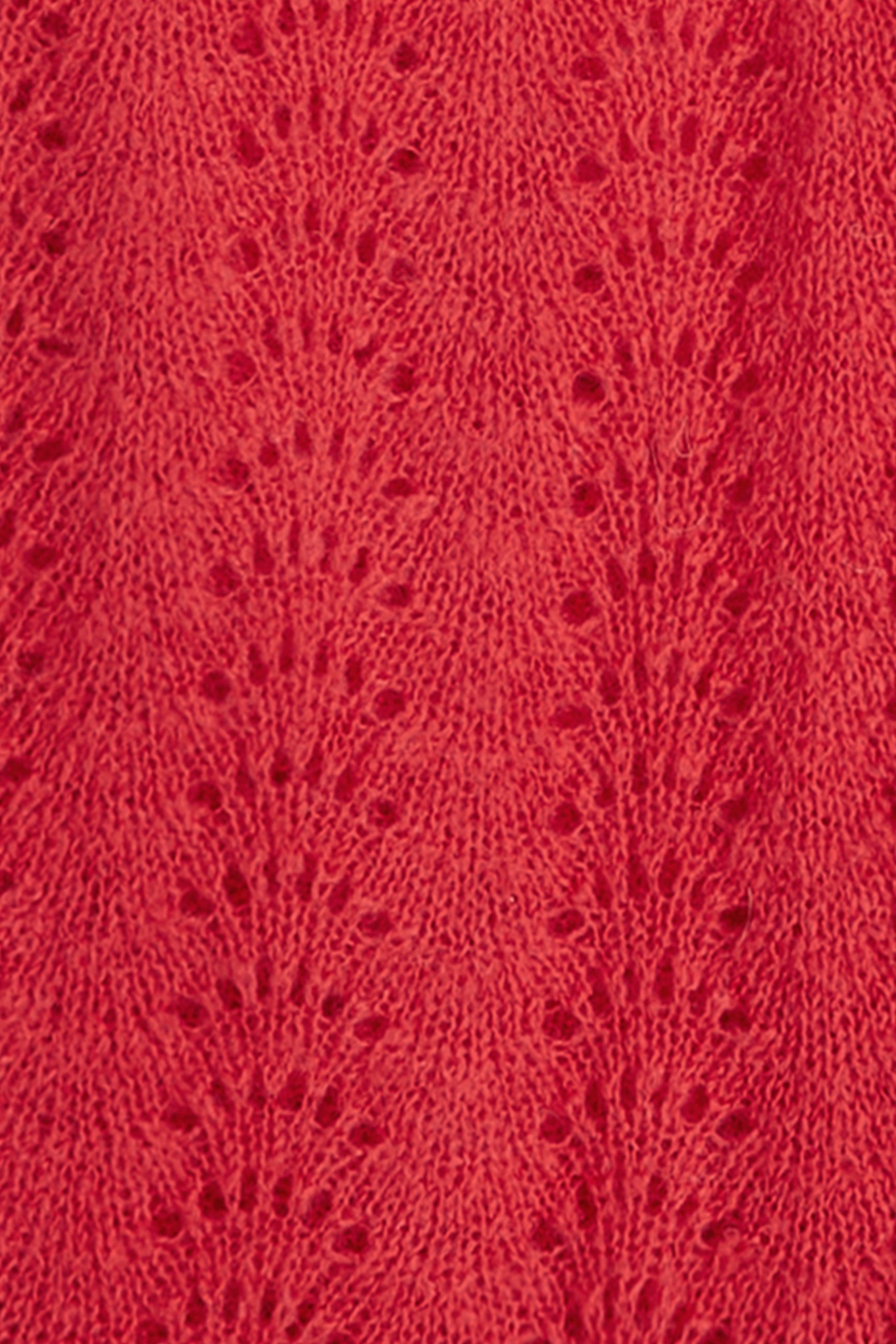 Scarf Ajour Carre - Fire Red