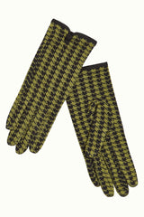 Gloves Pied de Poule - Woodbine Green