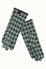 Gloves Argyle - Urban Green