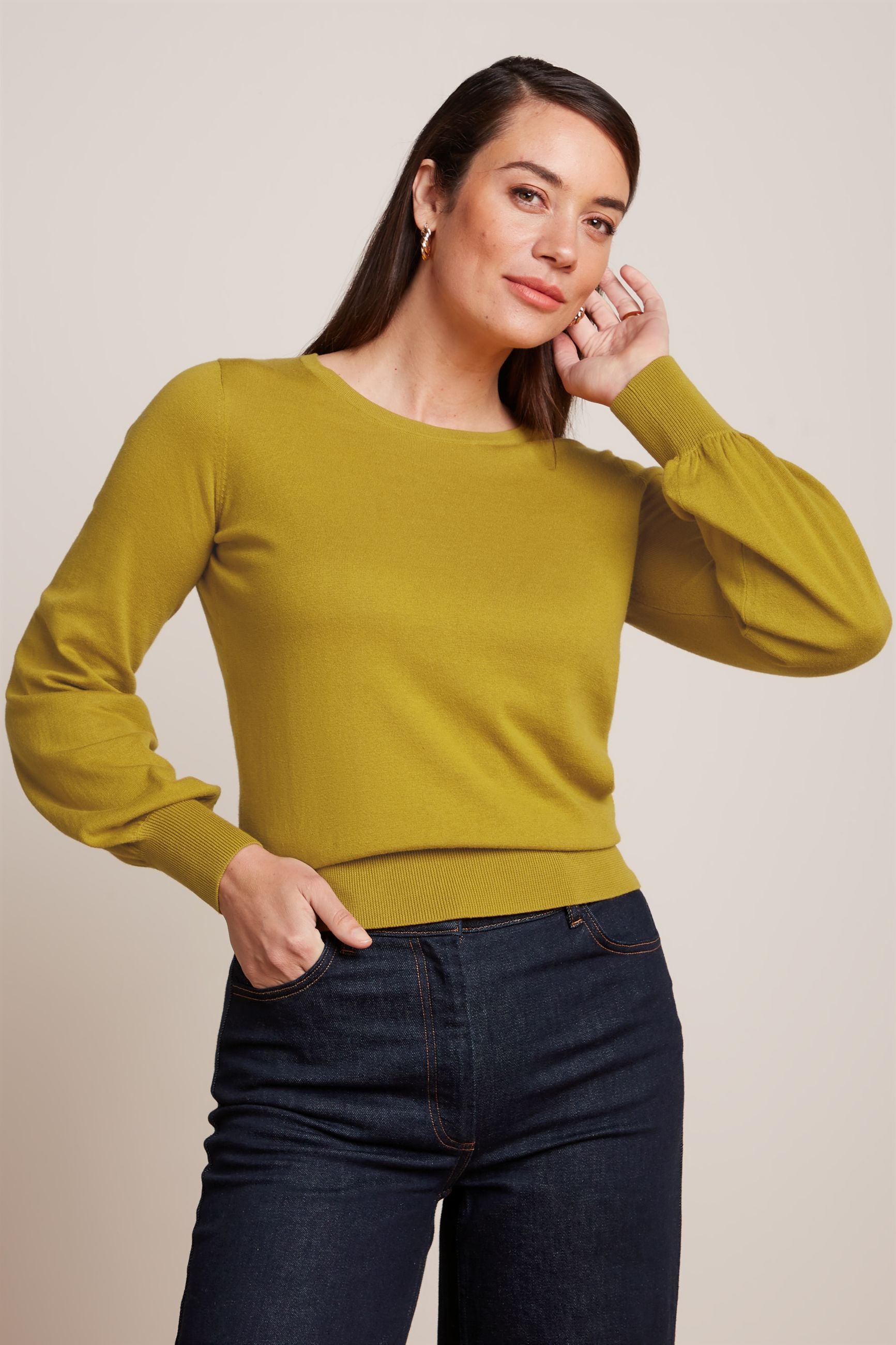 Bell Sleeve Top Club - Curry Yellow