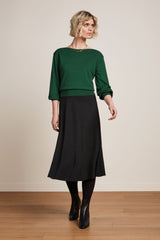 Cybil Top Cocoon - Forest Green