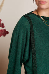 Azzura Knit Top Eighties - Urban Green