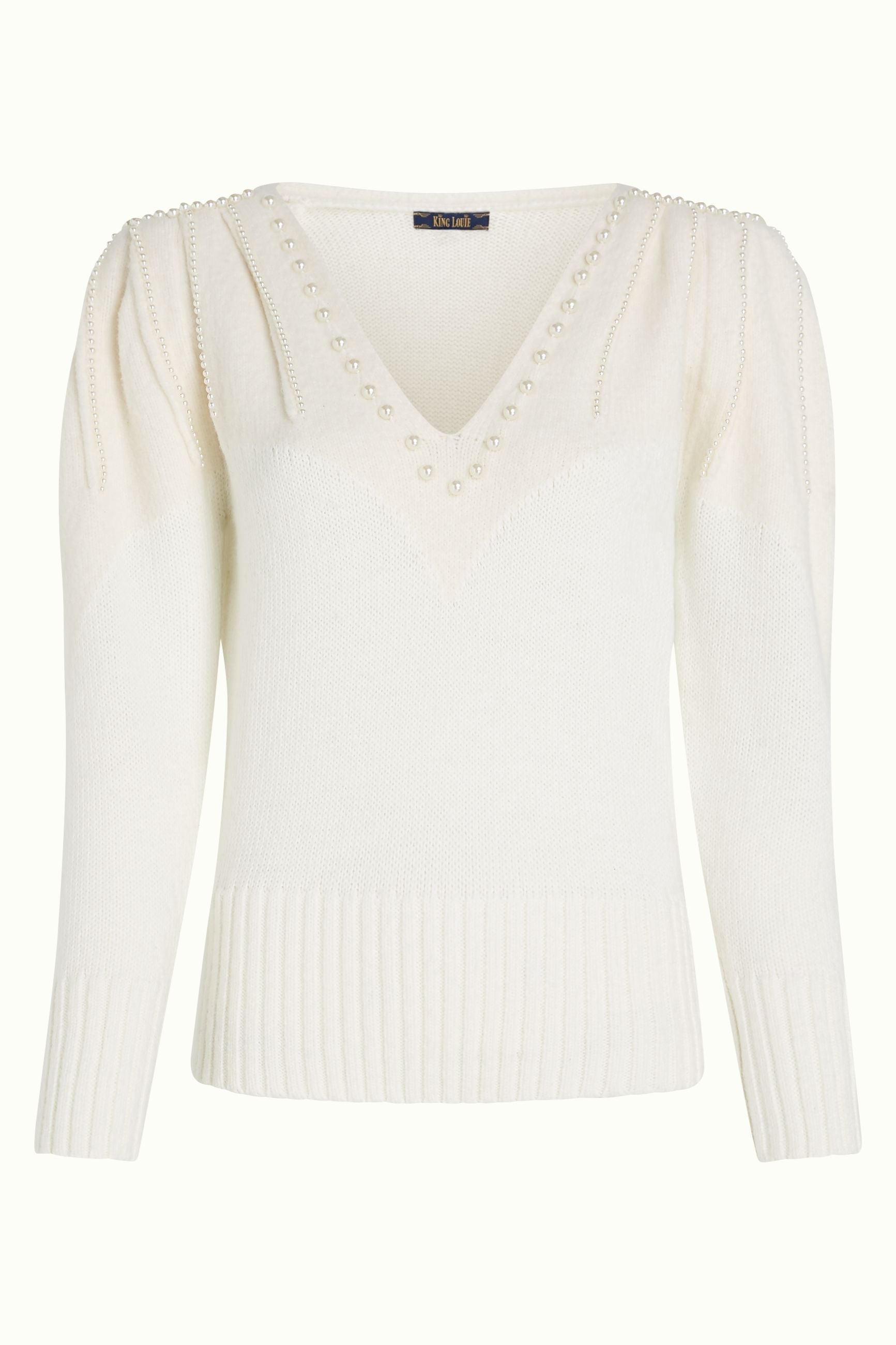 Alex Knit Top Eighties - Cream